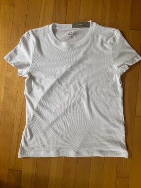 J.Crew Vintage jersey classic-fit crewneck T-shirt. White XS. NWT